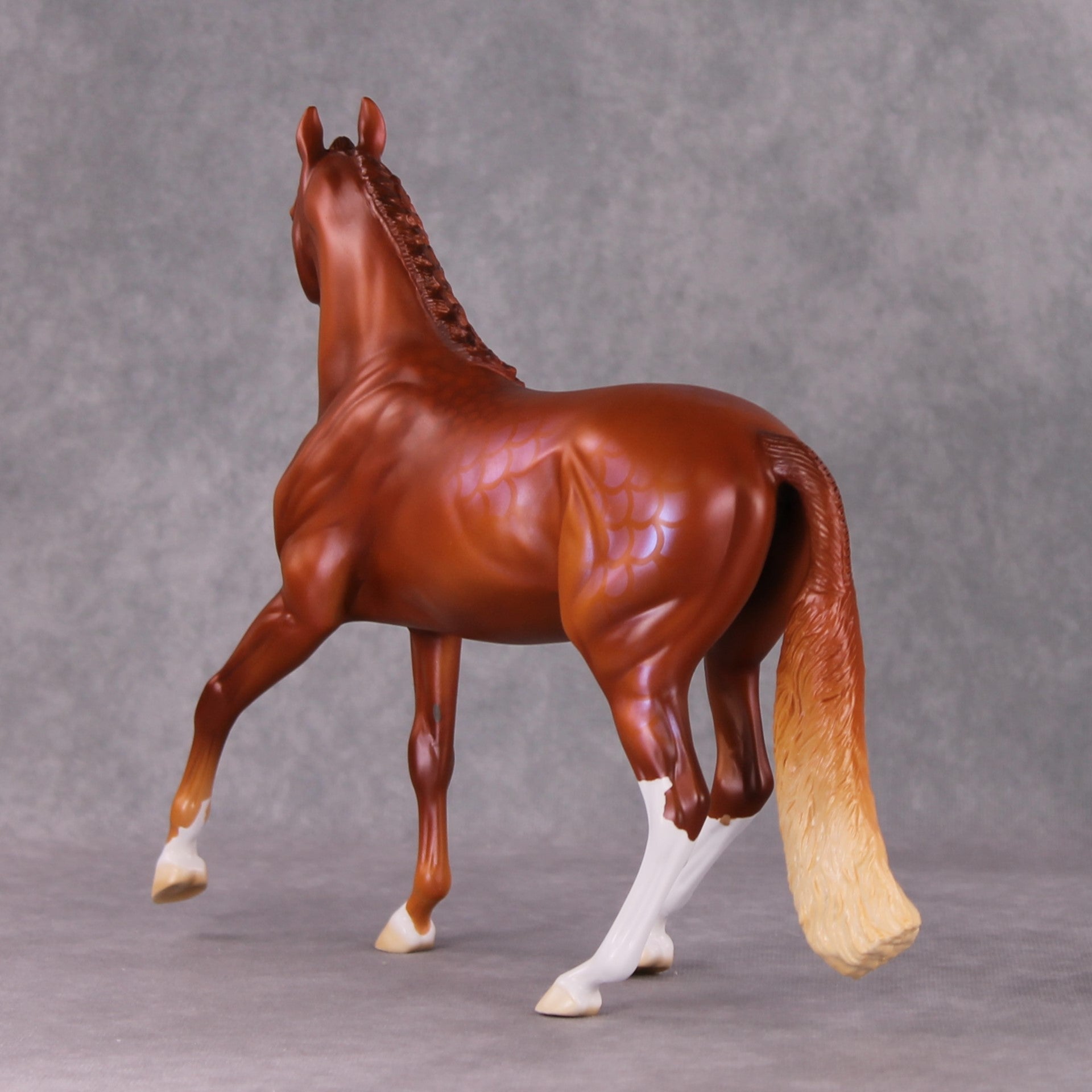 Love Unspoken LE-11 Princess of The Little Mermaid - Dappled Chestnut Arab Mare with Optional Scale Details Painted By Ellen Robbins FTL24