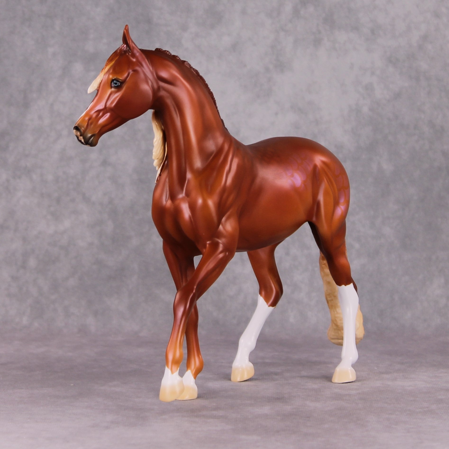 Love Unspoken LE-11 Princess of The Little Mermaid - Dappled Chestnut Arab Mare with Optional Scale Details Painted By Ellen Robbins FTL24
