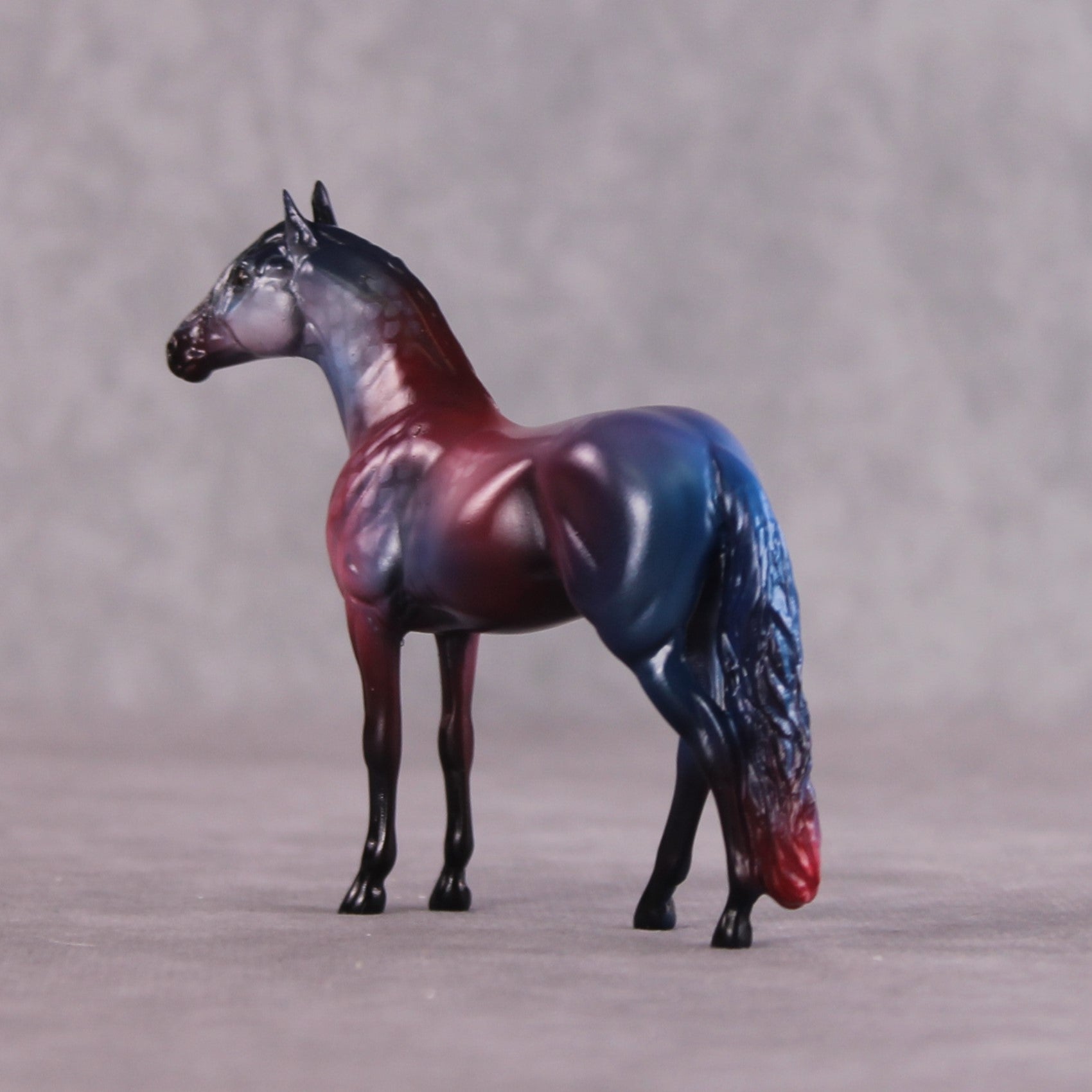 "Over Halfmoon" OOAK Glossy Beta Fish Inspired Andalusian Chip by Jess Hamill