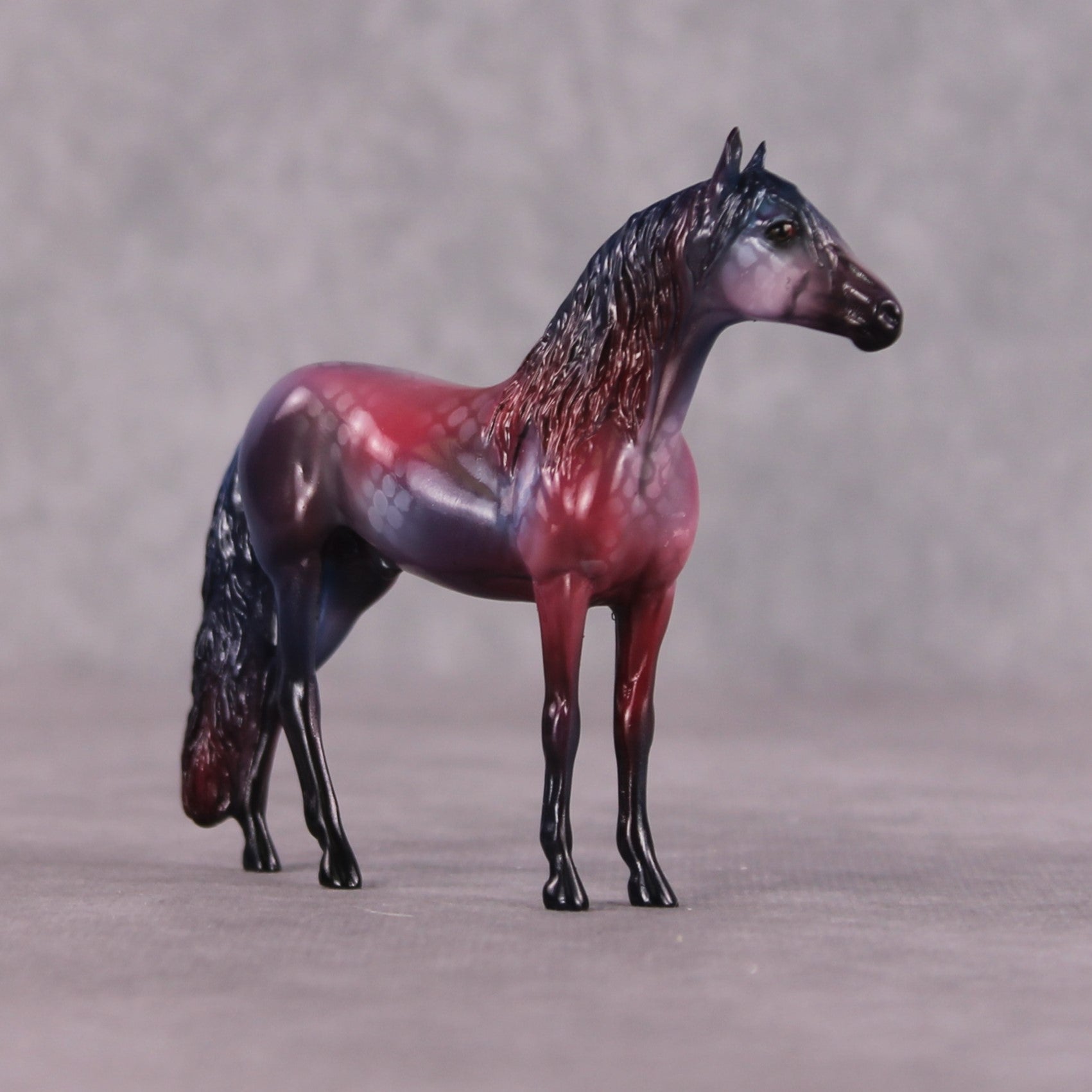 "Over Halfmoon" OOAK Glossy Beta Fish Inspired Andalusian Chip by Jess Hamill