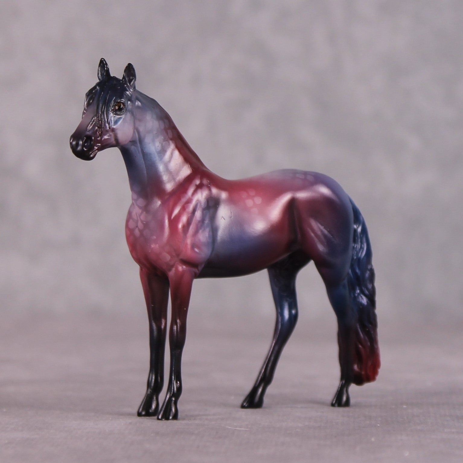 "Over Halfmoon" OOAK Glossy Beta Fish Inspired Andalusian Chip by Jess Hamill