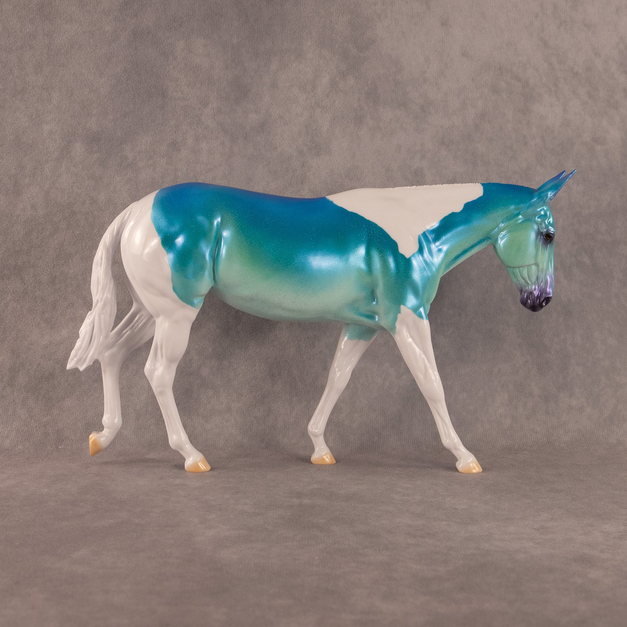 Teal Squeeze OOAK Large Mule by Erin Corbett EQ26
