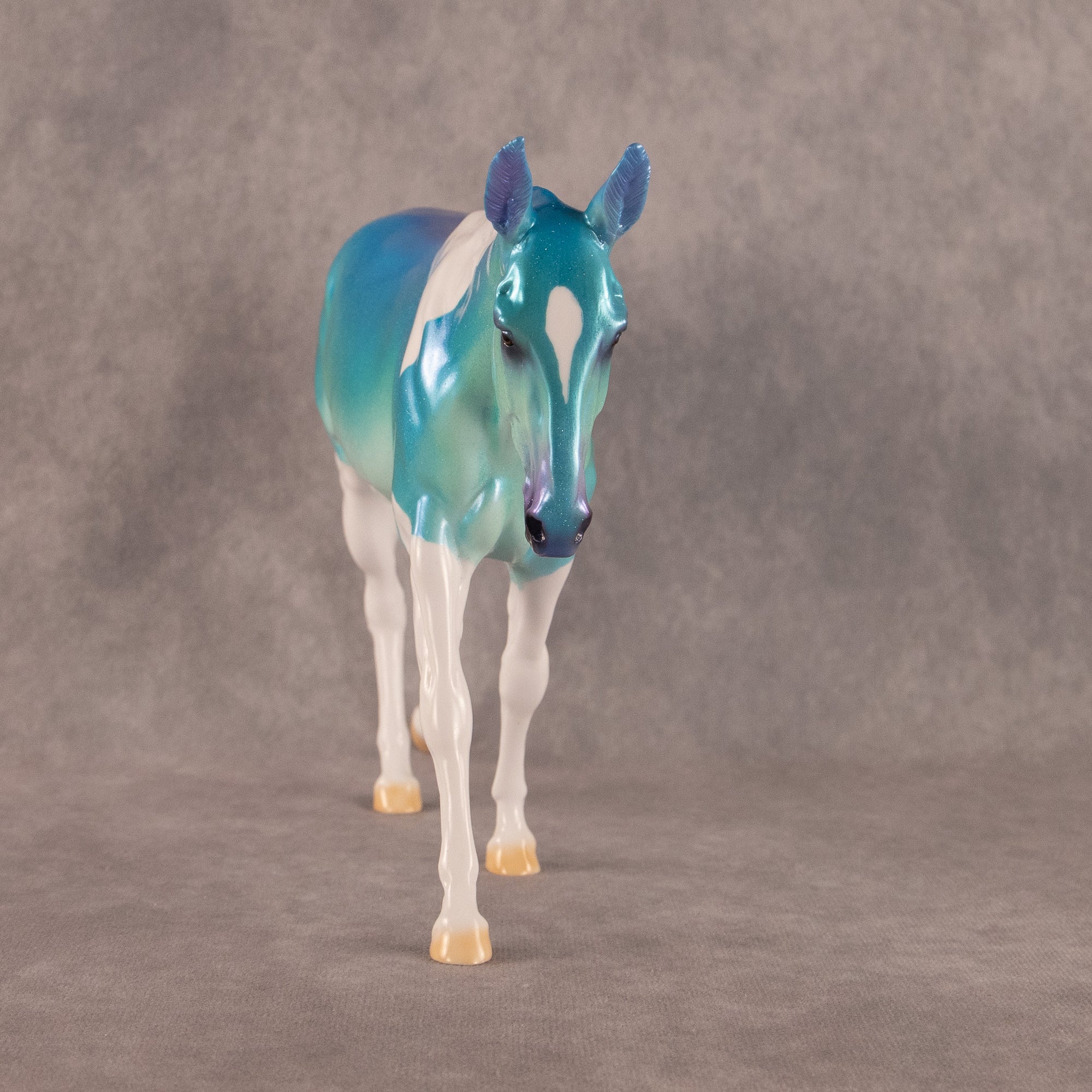 Teal Squeeze OOAK Large Mule by Erin Corbett EQ26