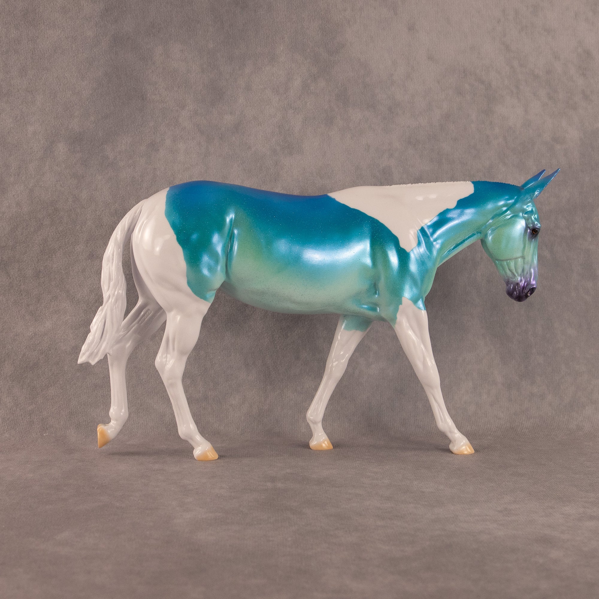 Teal Squeeze OOAK Large Mule by Erin Corbett EQ26