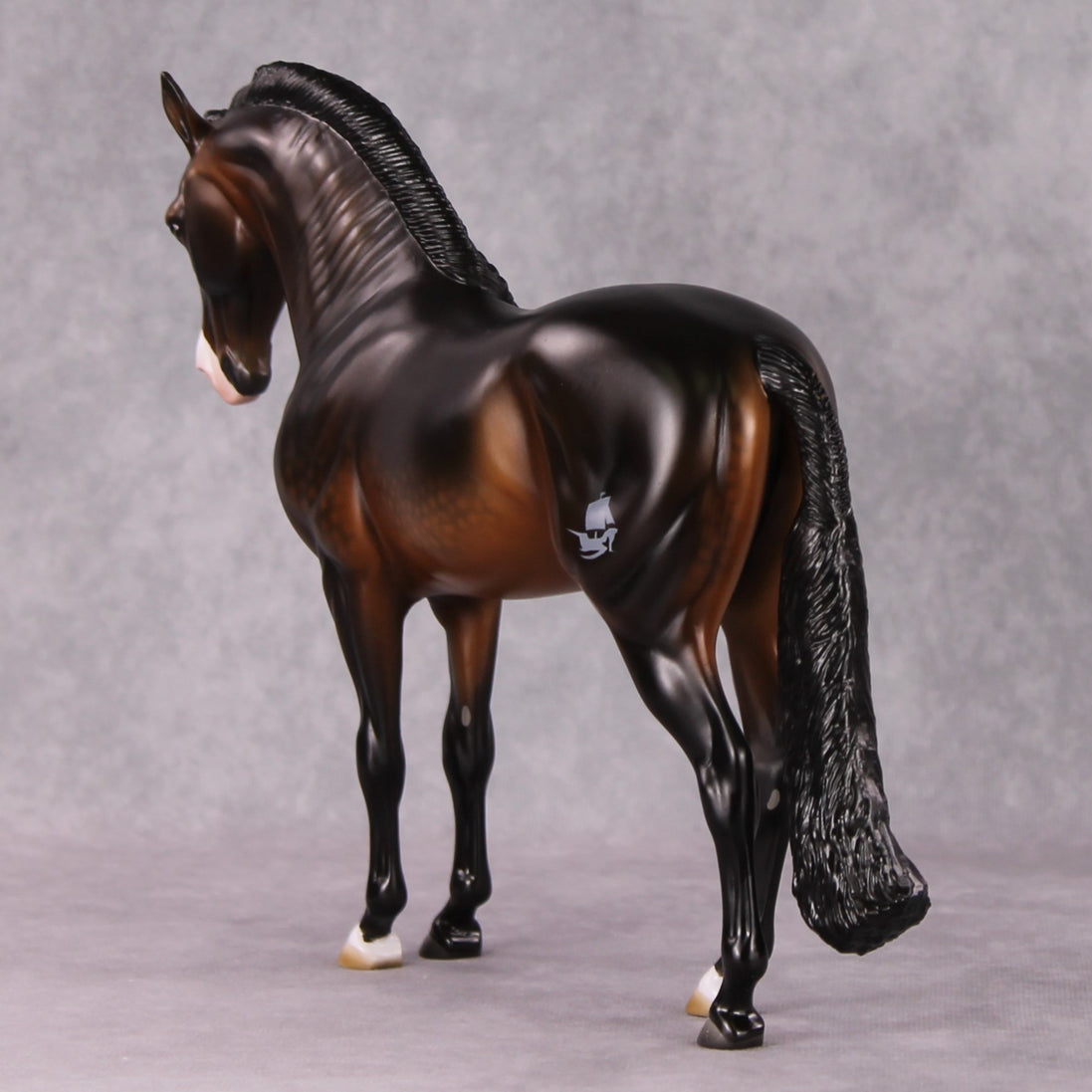 Out From The Sea LE-26 Prince of The Little Mermaid - Dappled Bay Andalusian with Optional Brand Painted By Ashley Palmer FTL24