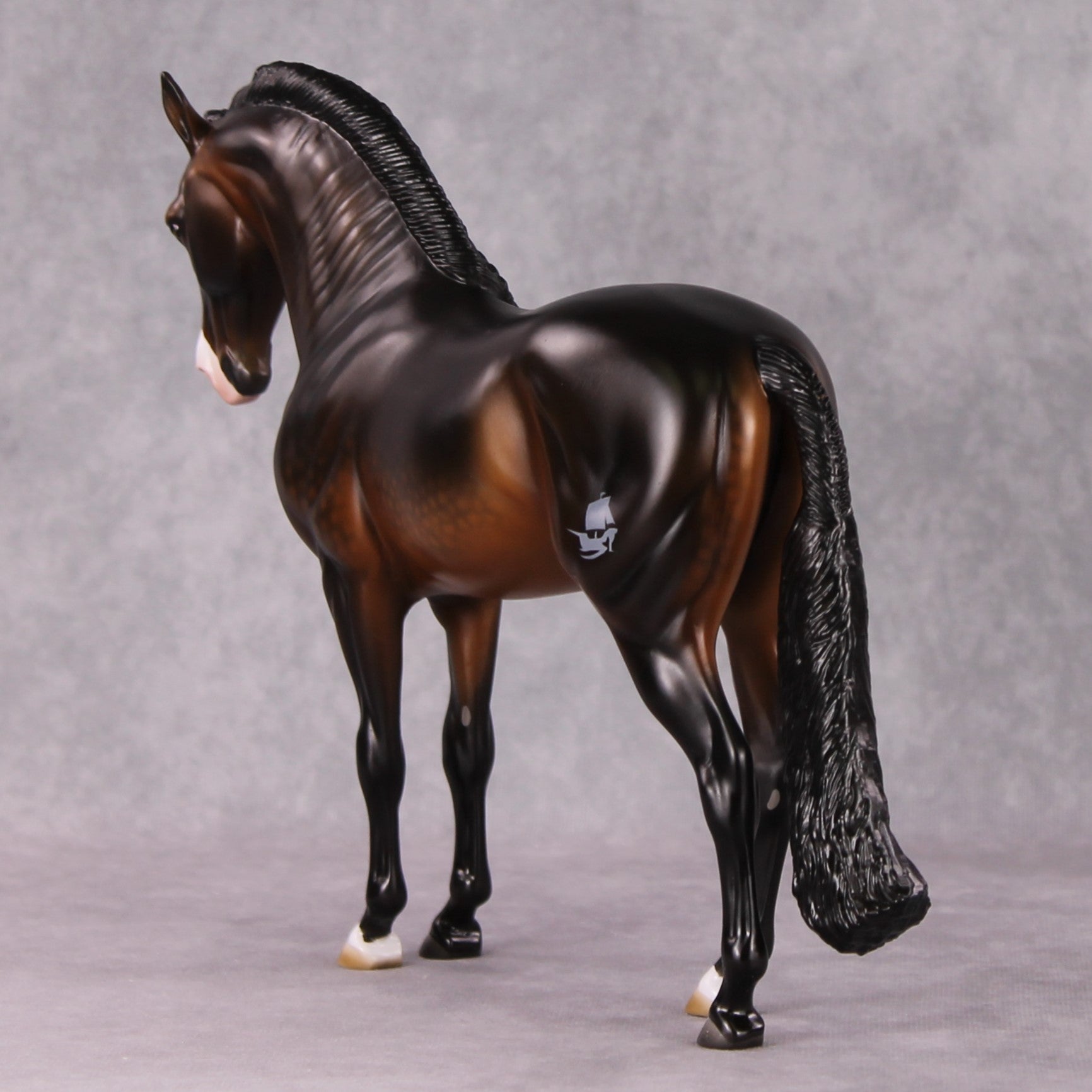 Out From The Sea LE-26 Prince of The Little Mermaid - Dappled Bay Andalusian with Optional Brand Painted By Ashley Palmer FTL24