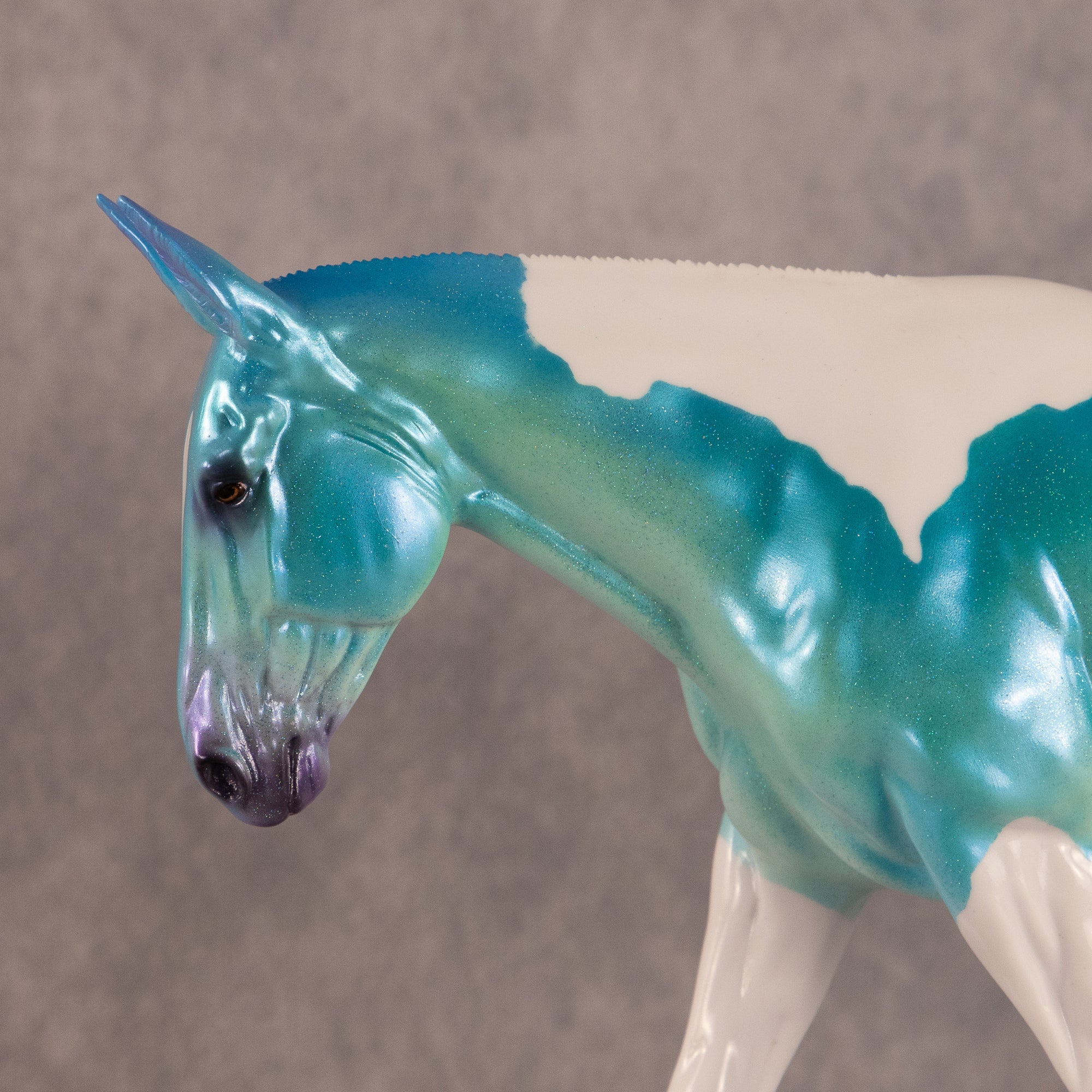 Teal Squeeze OOAK Large Mule by Erin Corbett EQ26