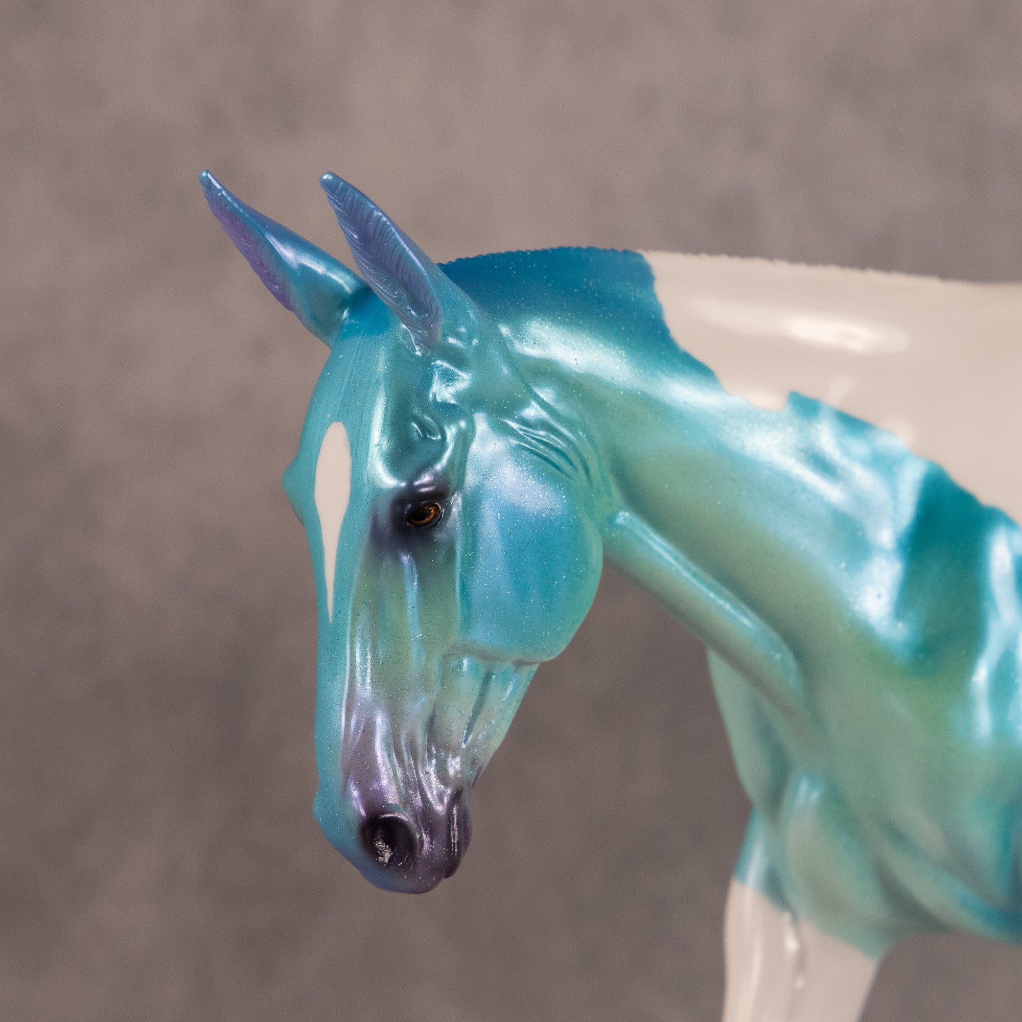 Teal Squeeze OOAK Large Mule by Erin Corbett EQ26