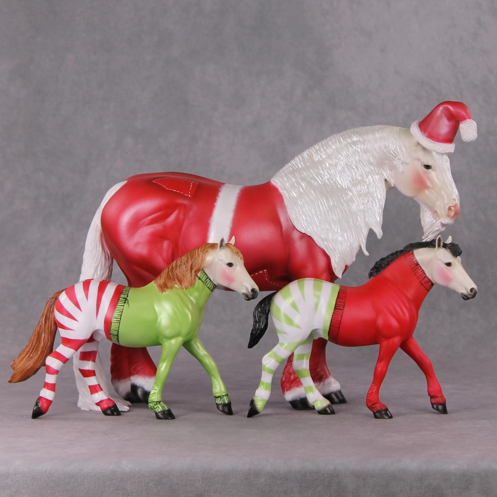 Nicholas, Buddy & Peppermint SET OOAK Heavy Draft and Pebble Draft Set Painted By Dawn Quick HS24 Best Offer