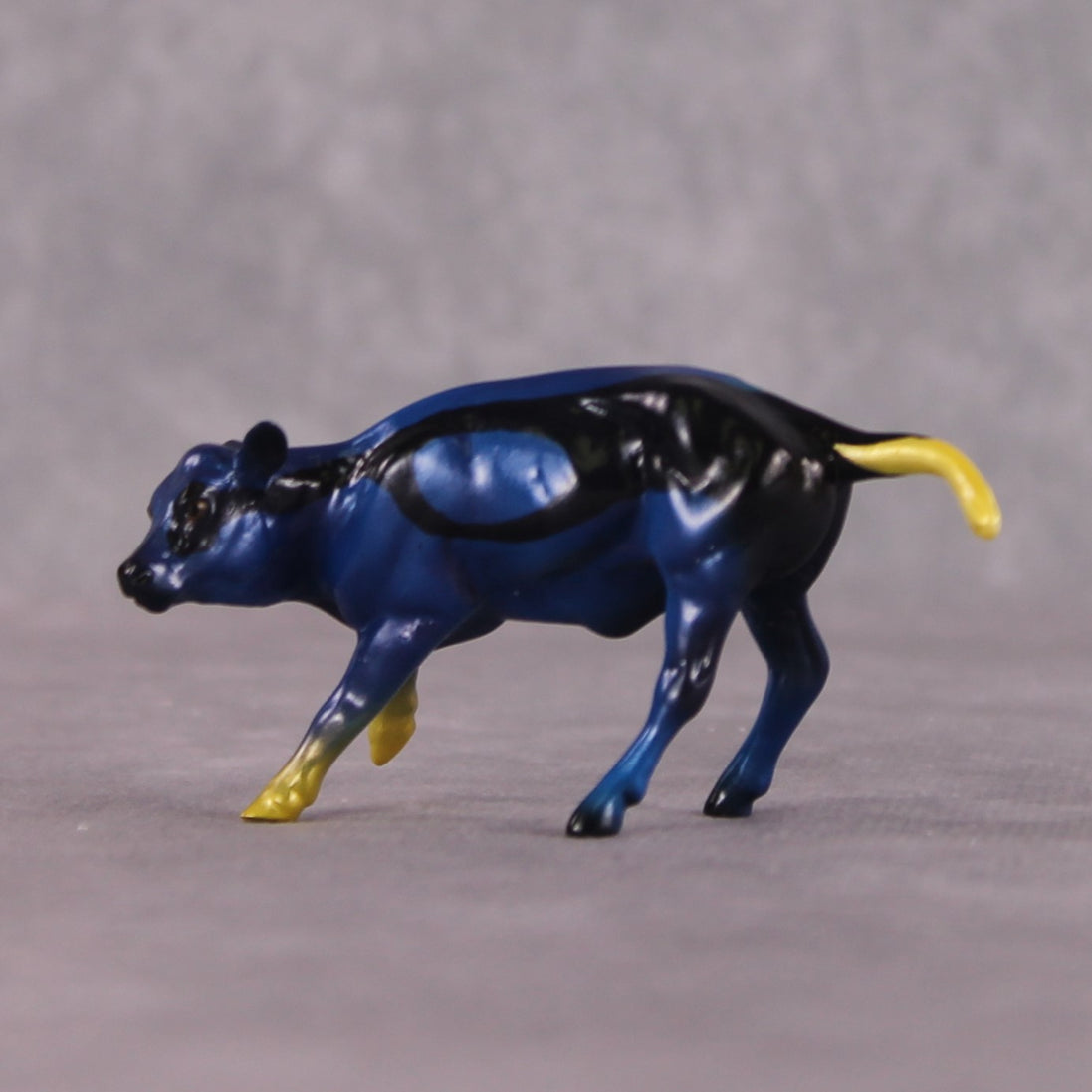 "Maui" OOAK Glossy Blue Tang Fish Inspired Calf Chip by Jess Hamill