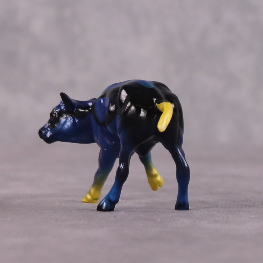 "Maui" OOAK Glossy Blue Tang Fish Inspired Calf Chip by Jess Hamill
