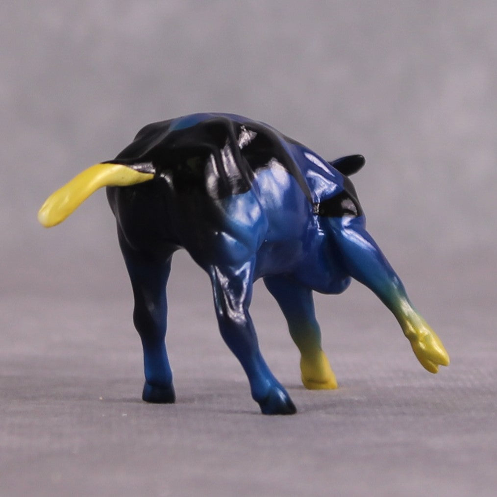 "Maui" OOAK Glossy Blue Tang Fish Inspired Calf Chip by Jess Hamill