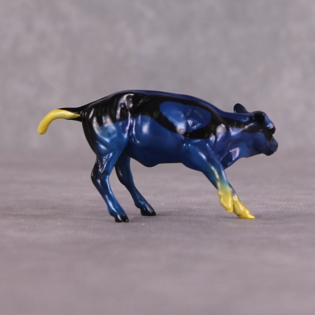 "Maui" OOAK Glossy Blue Tang Fish Inspired Calf Chip by Jess Hamill