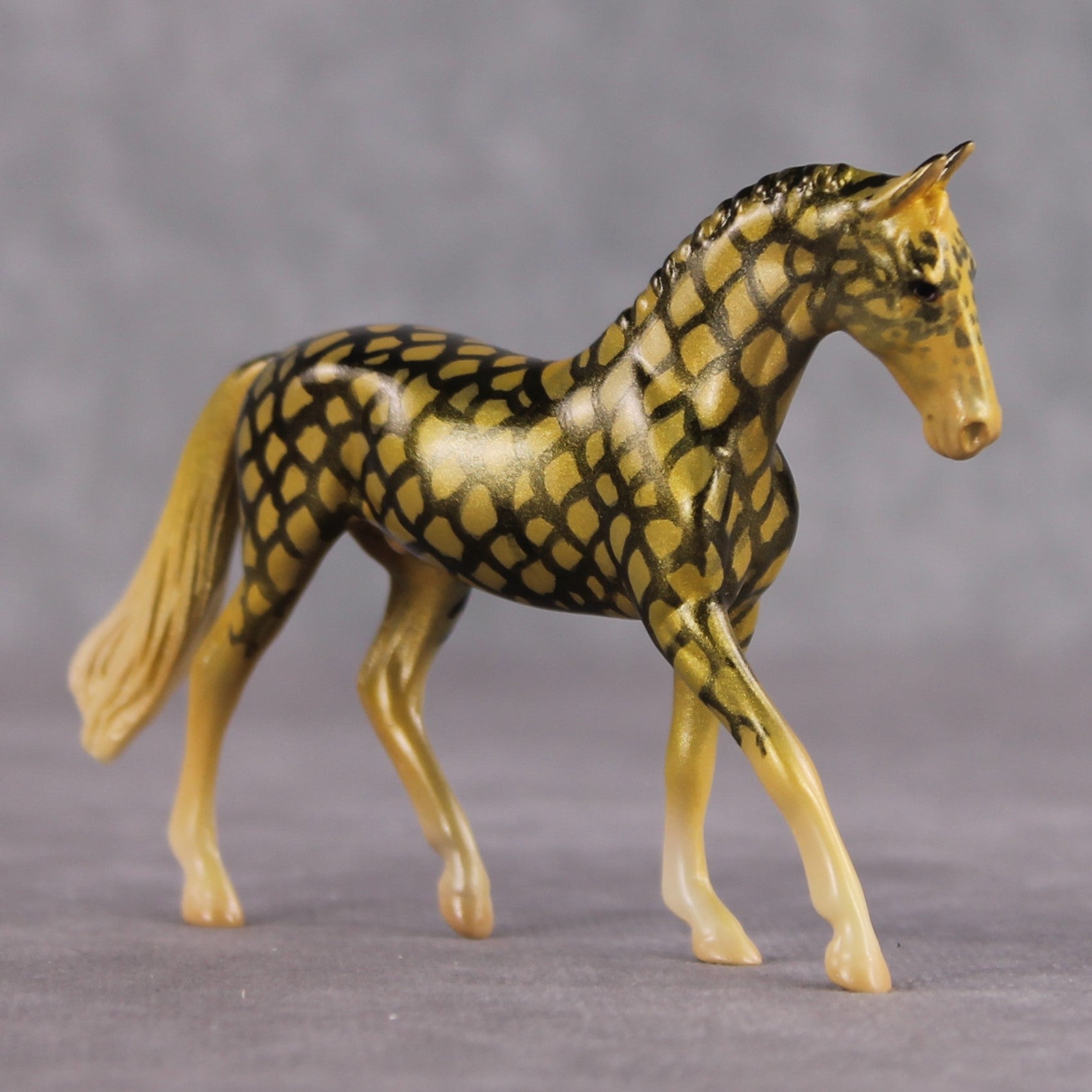 "Pineapple" OOAK Glossy Pineapple Fish Inspired Warmblood Chip by Jess Hamill