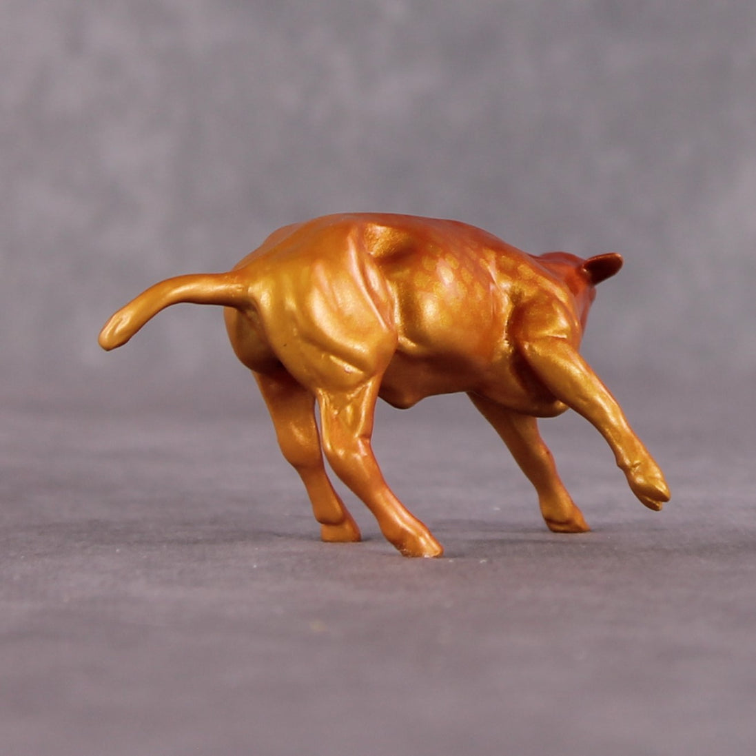 "Shimmer OOAK Glossy Gold Fish Inspired Calf Chip by Jess Hamill