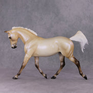Edible Glitter OOAK Dappled Silver Dun W/ Blue Interference Palouse By Ellen Robbins HS24 MHP Auction Piece