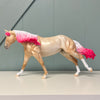 Kenough Yet? OOAK Palomino Running Stock Horse with Died Pink Mane and Tail by Ellen Robbins EQ24 MHP End of Month SS724