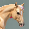 Kenough Yet? OOAK Palomino Running Stock Horse with Died Pink Mane and Tail by Ellen Robbins EQ24 MHP End of Month SS724