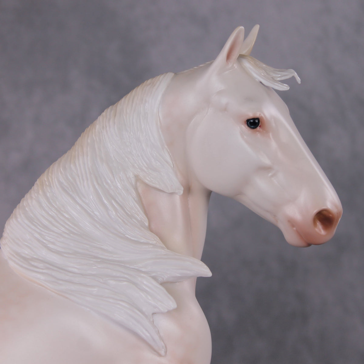 Winter's Touch OOAK Dappled Cremello Trotting Draft By Ashley Palmer HS24 MHP Auction Piece