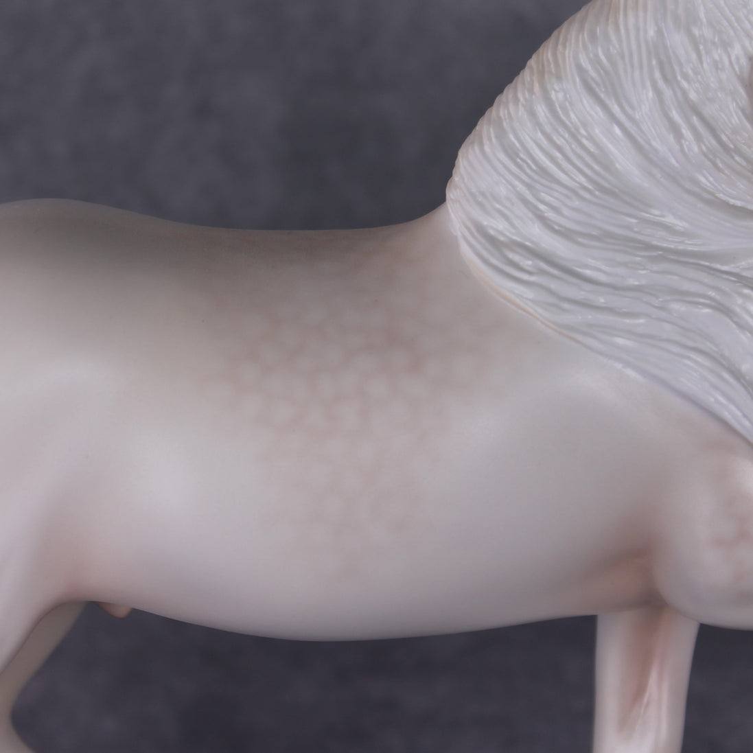 Winter's Touch OOAK Dappled Cremello Trotting Draft By Ashley Palmer HS24 MHP Auction Piece