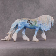 Akilinik OOAK Reindeer Deco Irish Cob By Jess Hamill HS24 MHP Auction Piece