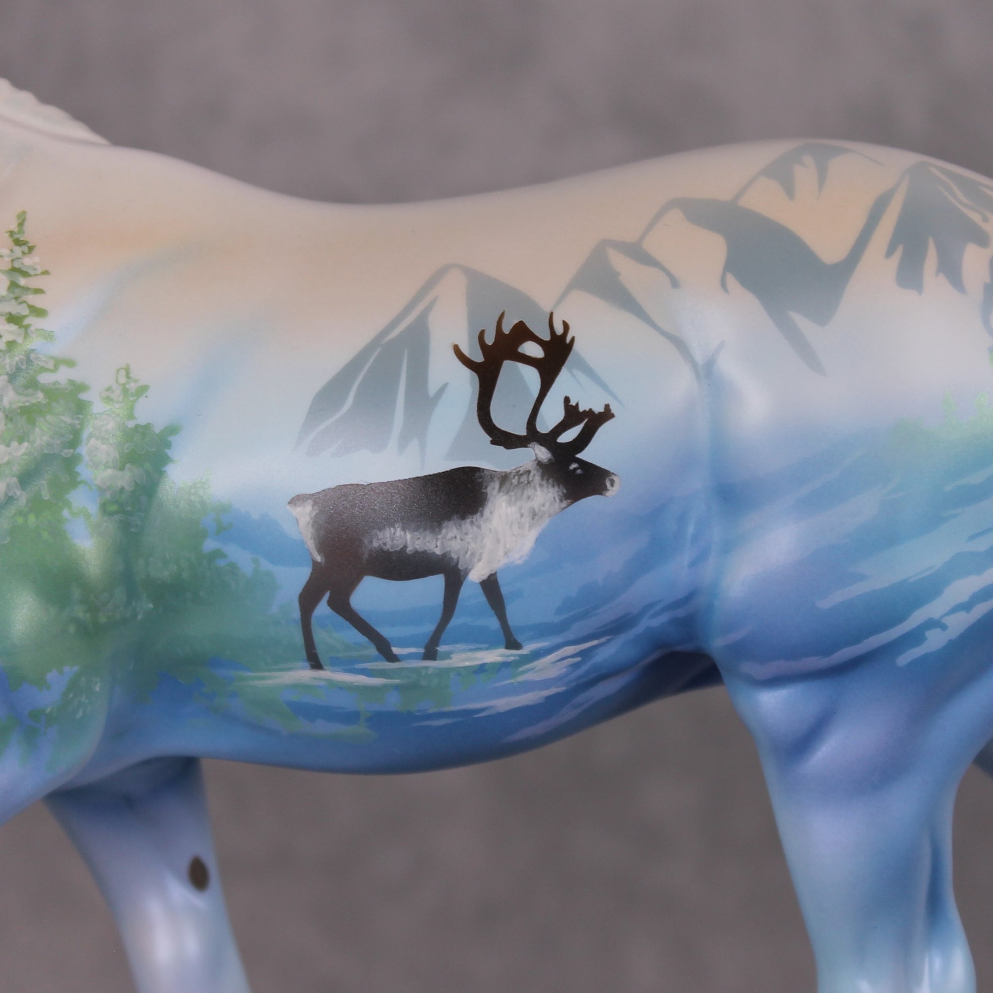 Akilinik OOAK Reindeer Deco Irish Cob By Jess Hamill HS24 MHP Auction Piece