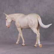 Marscapone  OOAK Dappled Cremello Mule By Ashley Palmer HS24 MHP Auction Piece