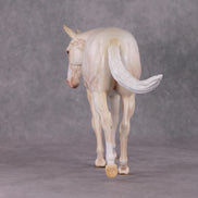 Marscapone  OOAK Dappled Cremello Mule By Ashley Palmer HS24 MHP Auction Piece