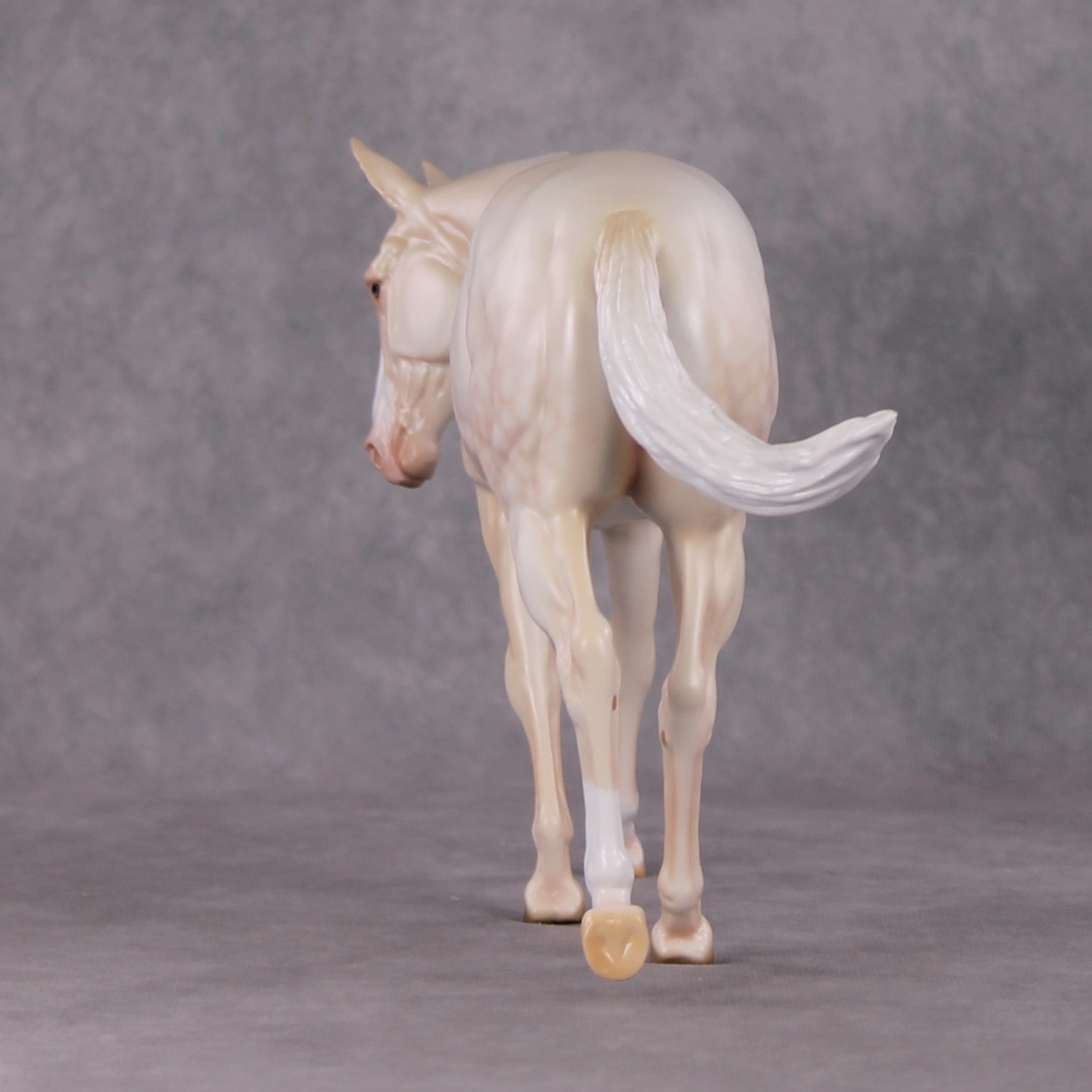Marscapone  OOAK Dappled Cremello Mule By Ashley Palmer HS24 MHP Auction Piece