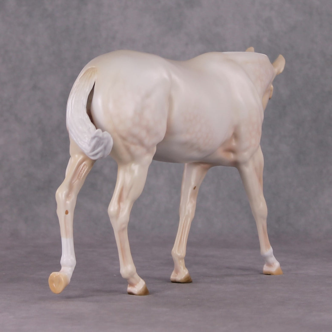 Marscapone  OOAK Dappled Cremello Mule By Ashley Palmer HS24 MHP Auction Piece
