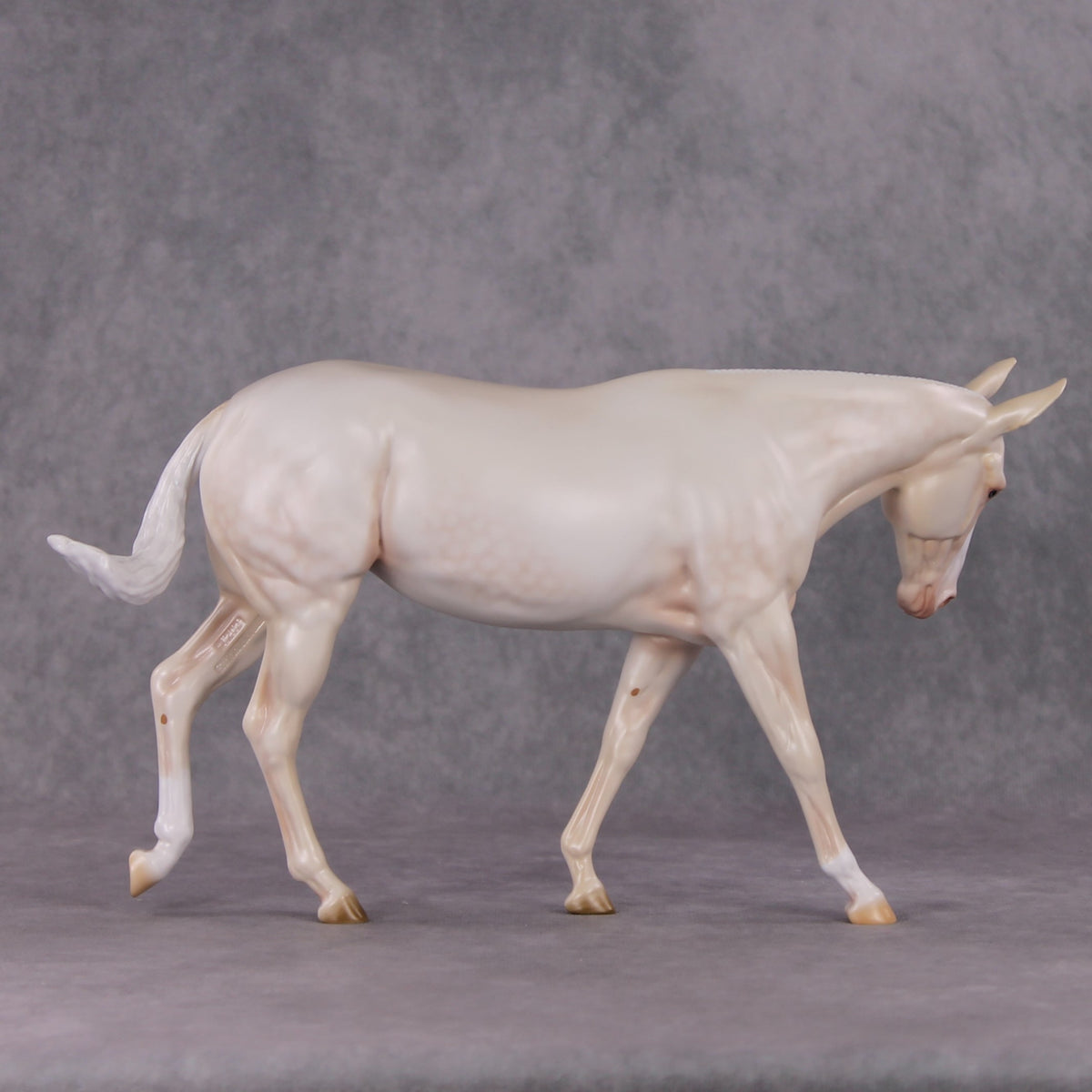 Marscapone  OOAK Dappled Cremello Mule By Ashley Palmer HS24 MHP Auction Piece