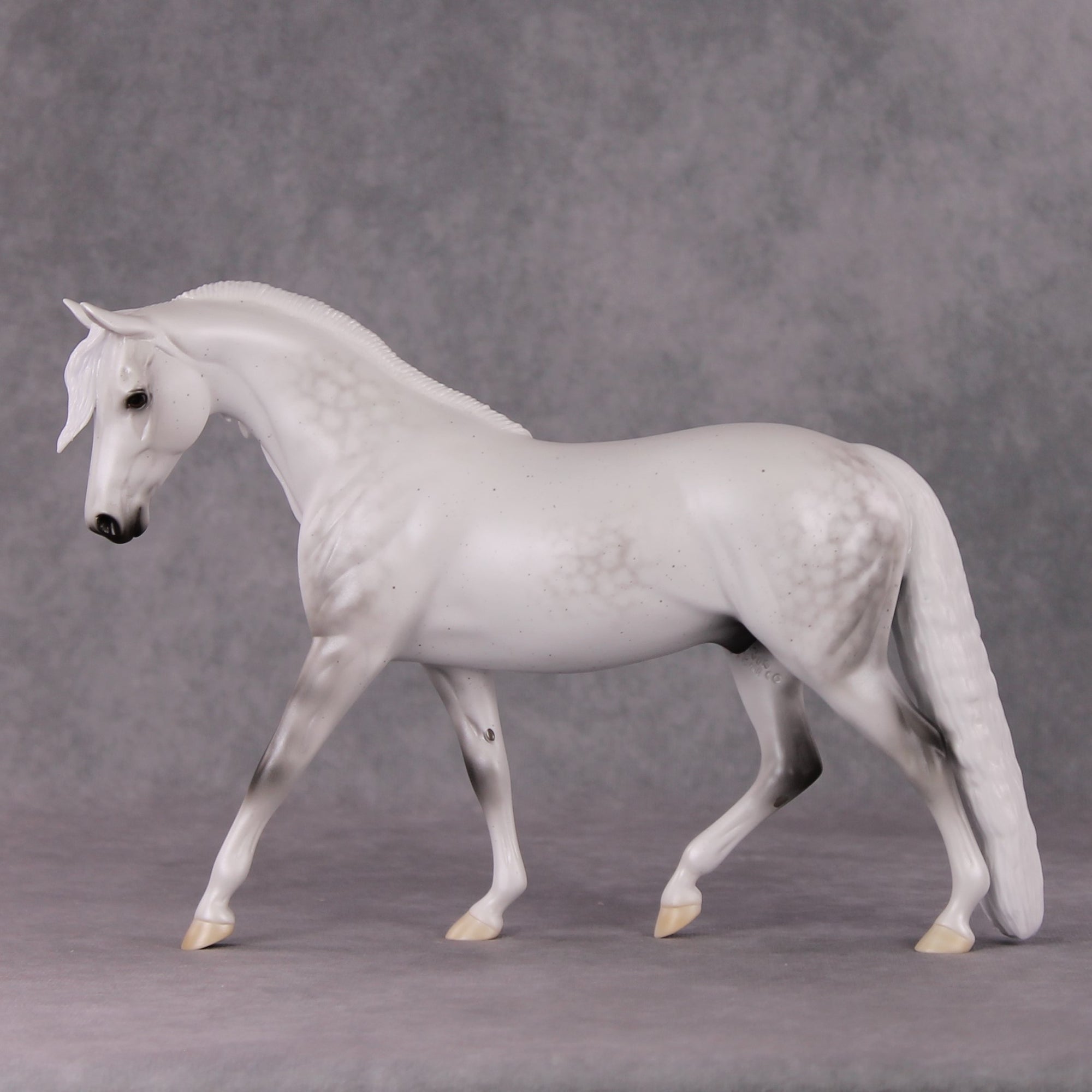 Snowdrift OOAK Heavily Detailed Dapple Pearl Grey By Ellen Robbins MHP Auction