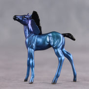 Electric Blue OOAK FCM Chip Foal by Angela Marleau FTF26