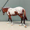 Risky OOAK Chestnut Tobiano Mule By Dawn Quick EQ24