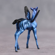Electric Blue OOAK FCM Chip Foal by Angela Marleau FTF26