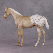 Debbie OOAK Dappled Cremello Appaloosa Weanling By Julie Kiem HS24 MHP Auction Piece