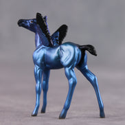 Electric Blue OOAK FCM Chip Foal by Angela Marleau FTF26