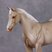 Debbie OOAK Dappled Cremello Appaloosa Weanling By Julie Kiem HS24 MHP Auction Piece