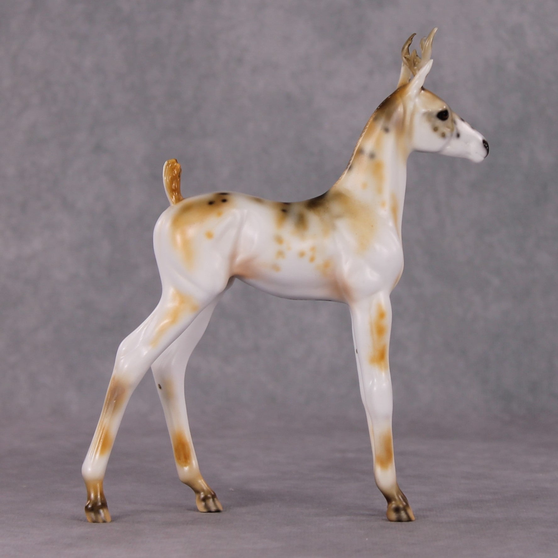 Faline OOAK Deer Deco Arabian Foal By Dawn Quick HS24 MHP Auction Piece