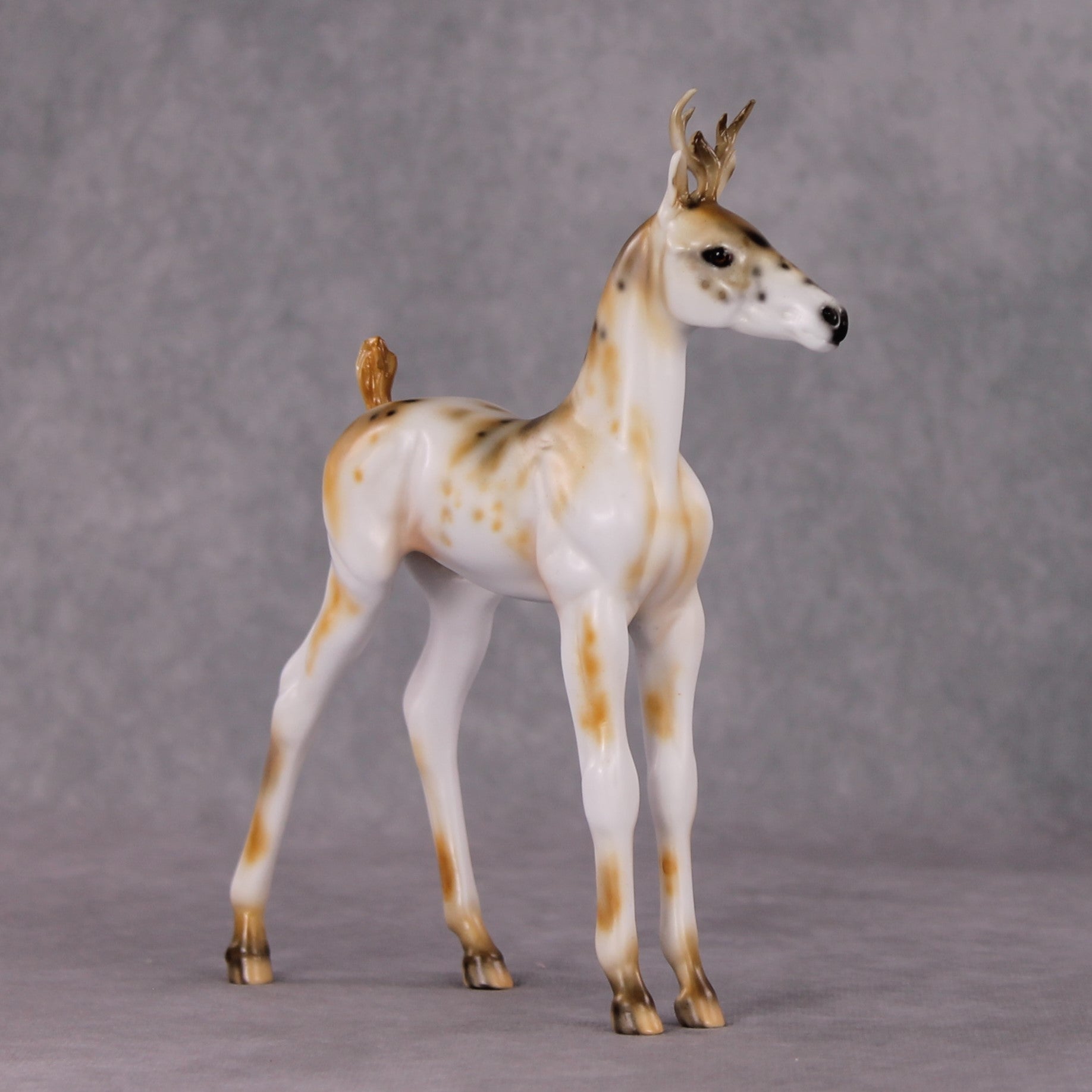 Faline OOAK Deer Deco Arabian Foal By Dawn Quick HS24 MHP Auction Piece
