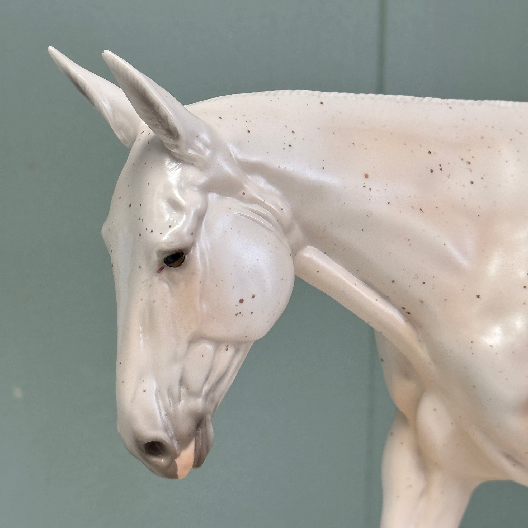 A Chance OOAK Pearly Fleabitten Chestnut Going Grey Mule By Ellen Robbins EQ24 End Of Month Sample and OOAK Sale SS724