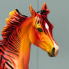 Standout OOAK Deco Orange Zebra Appy Yearling By Dawn Quick EQ24