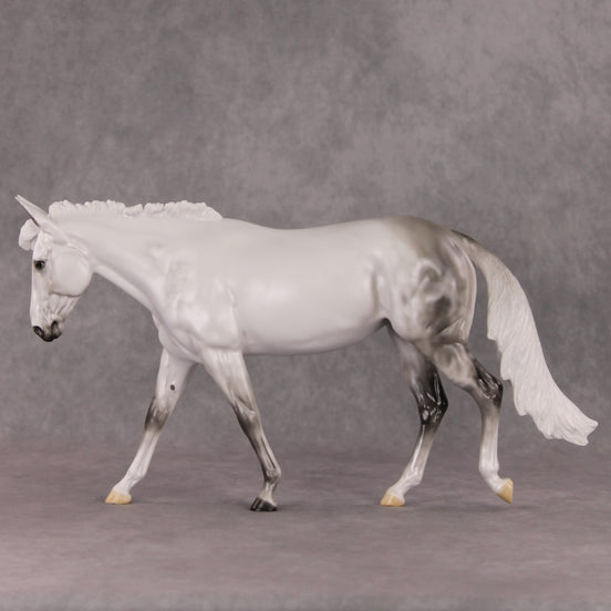 Snow Angel OOAK Light Dappled Grey Custom Mule By Ellen Robbins HS24