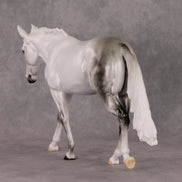 Snow Angel OOAK Light Dappled Grey Custom Mule By Ellen Robbins HS24