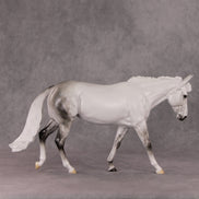 Snow Angel OOAK Light Dappled Grey Custom Mule By Ellen Robbins HS24