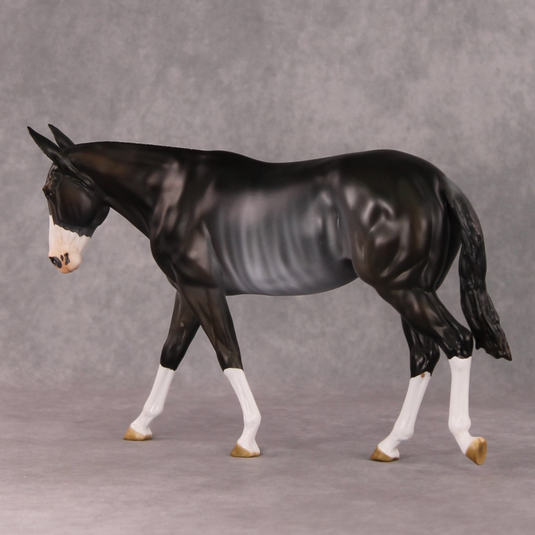 Truffle OOAK Bay Rabicano Mule By Angela Marleau HS24