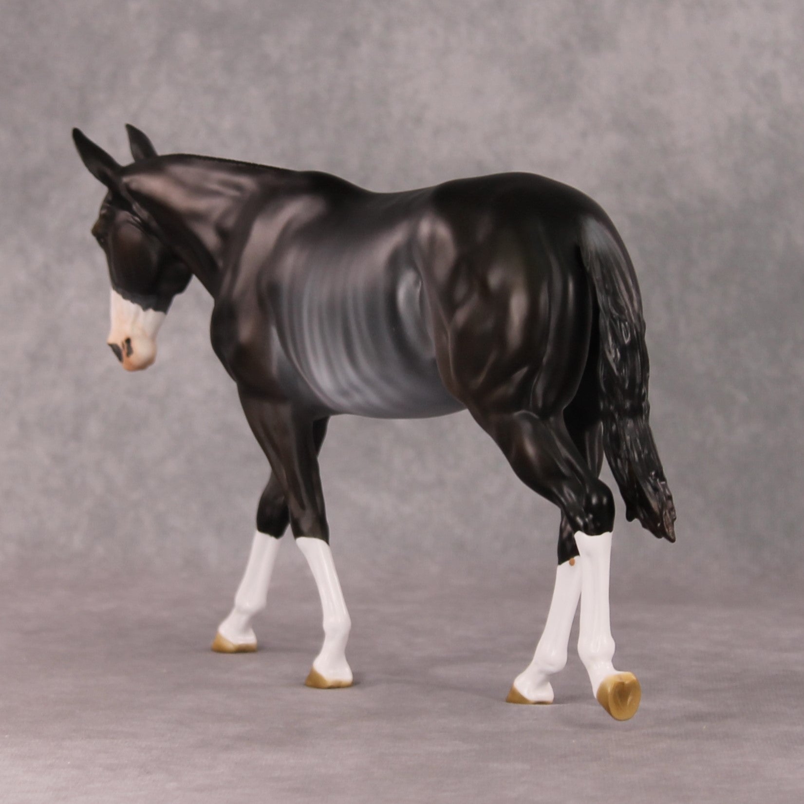 Truffle OOAK Bay Rabicano Mule By Angela Marleau HS24