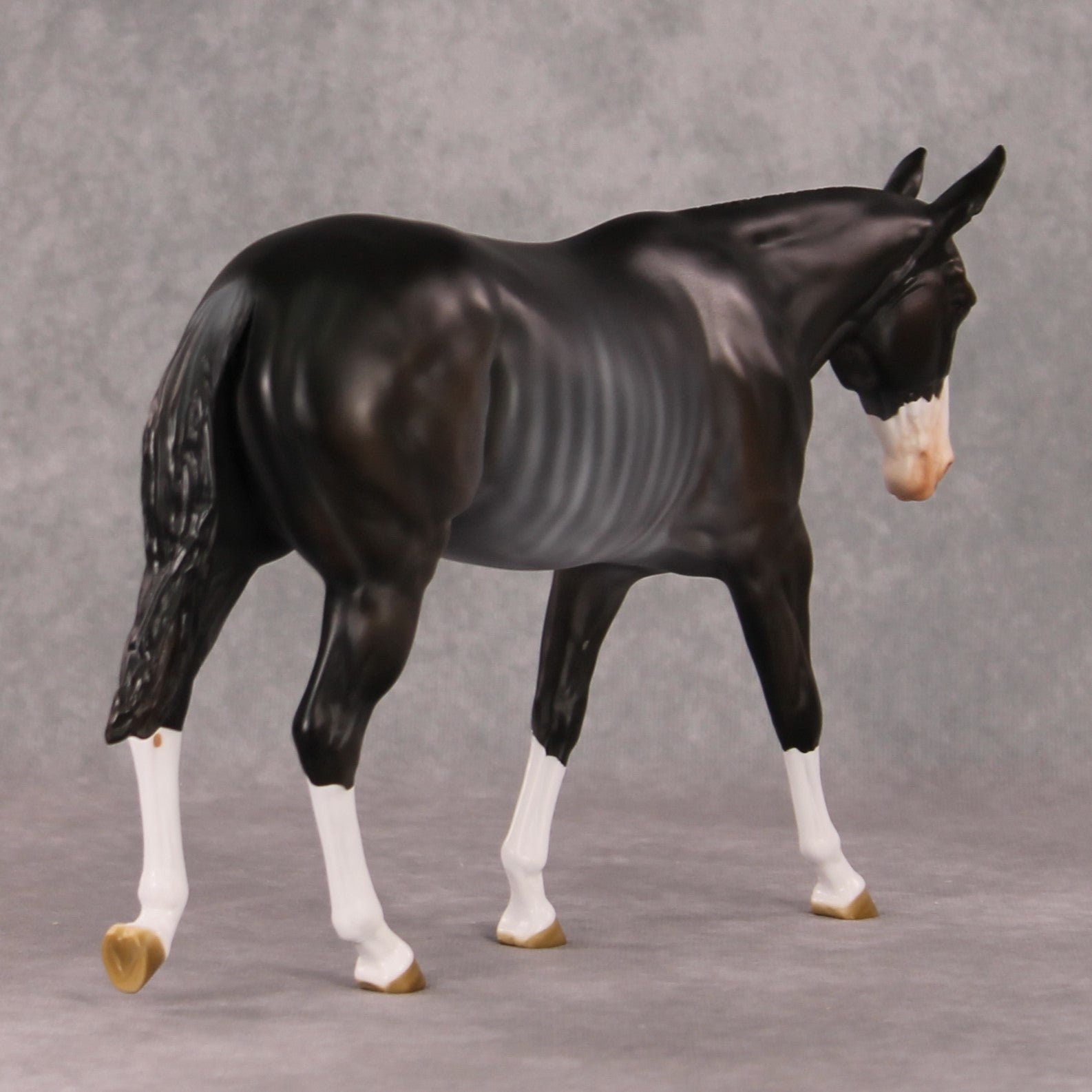 Truffle OOAK Bay Rabicano Mule By Angela Marleau HS24