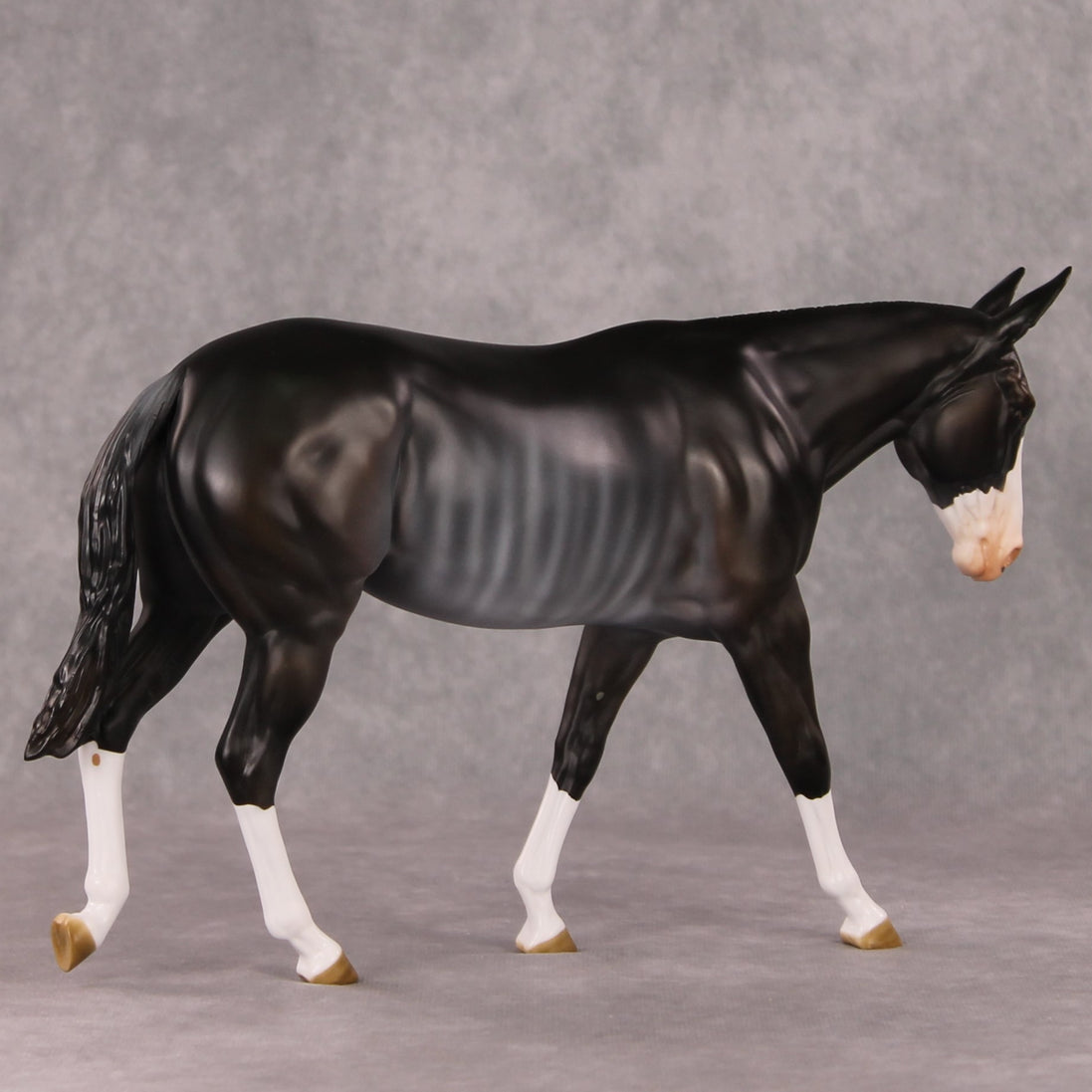 Truffle OOAK Bay Rabicano Mule By Angela Marleau HS24
