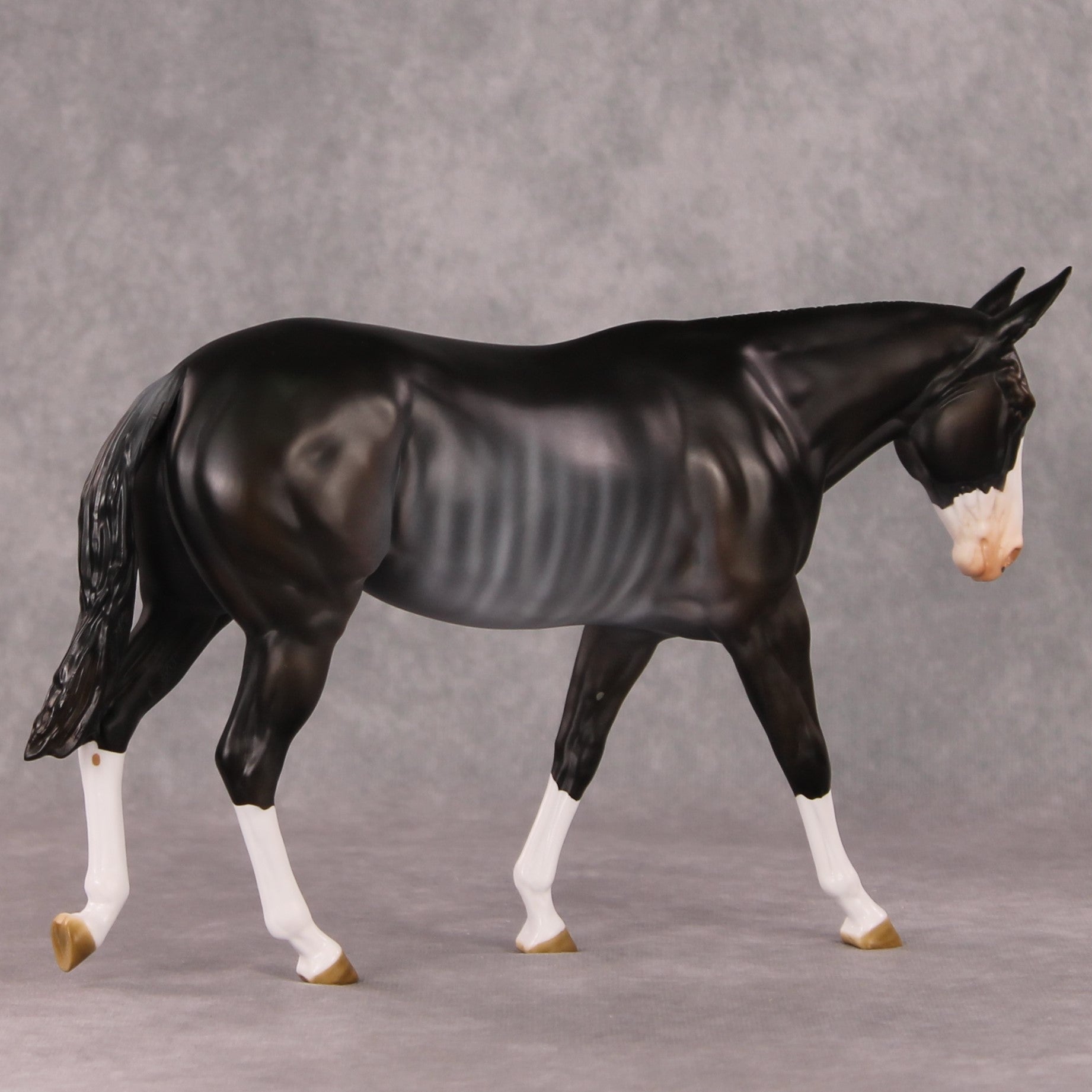 Truffle OOAK Bay Rabicano Mule By Angela Marleau HS24